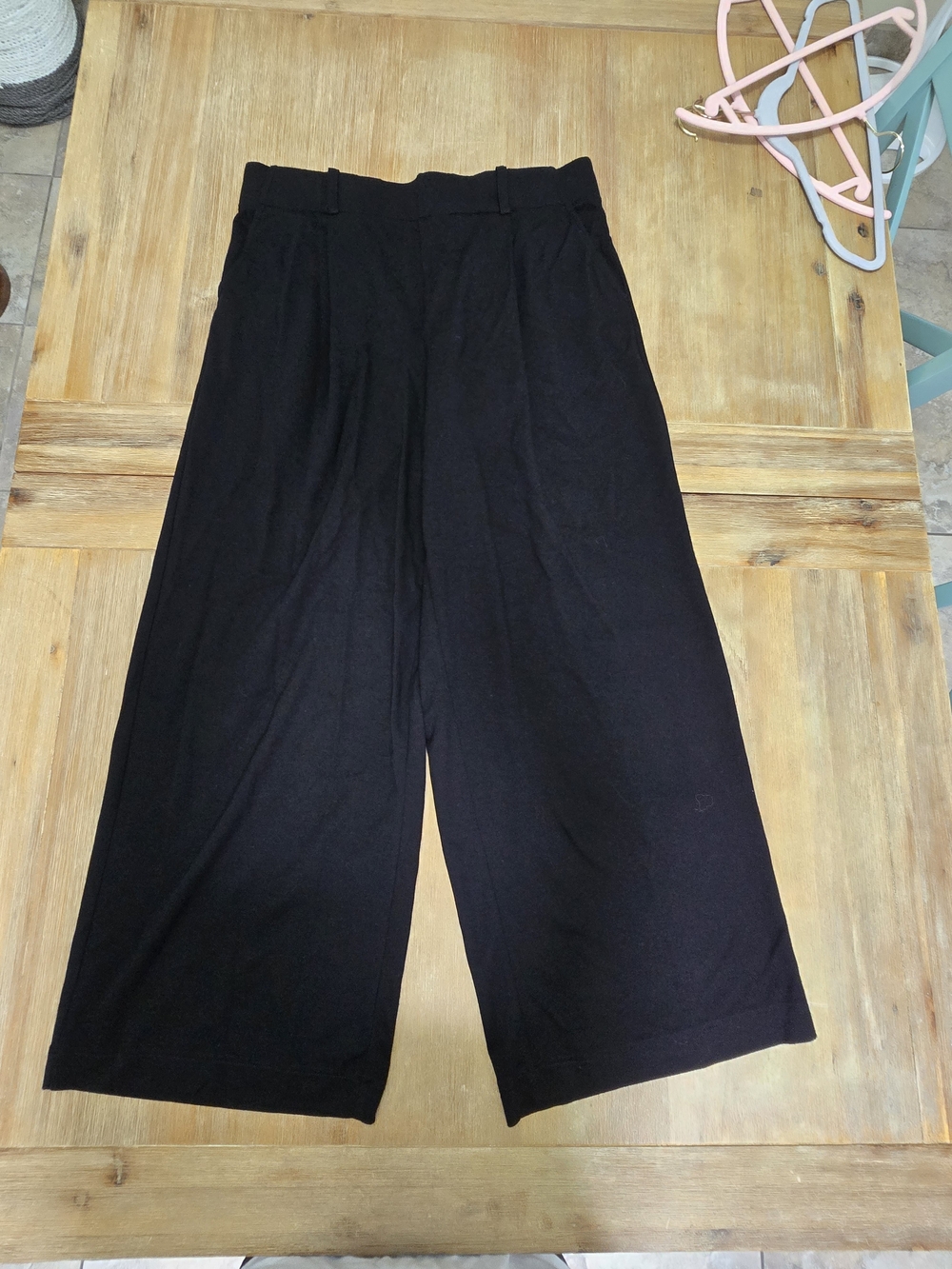 torrid Black Wide-Leg High-Rise Palazzo Trousers